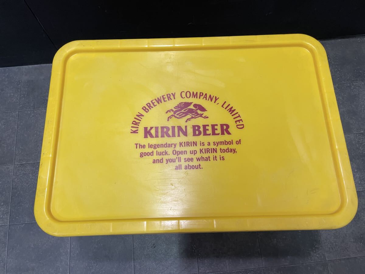 昭和レトロ キリンビール 蓋付 コンテナ ケース ビールケース プラスチック製収納箱 KIRIN インテリア コレクション_画像5