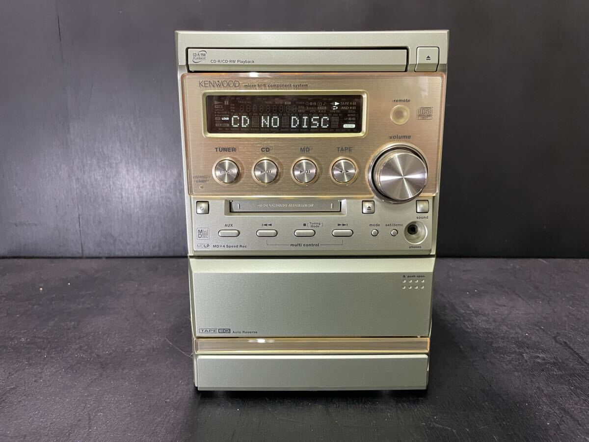 【現状渡し品】 KENWOOD ミニコンポ RXD-SK3MD CD MD AM/FM OK カセット難あり オーディオ機器 ケンウッド_画像2