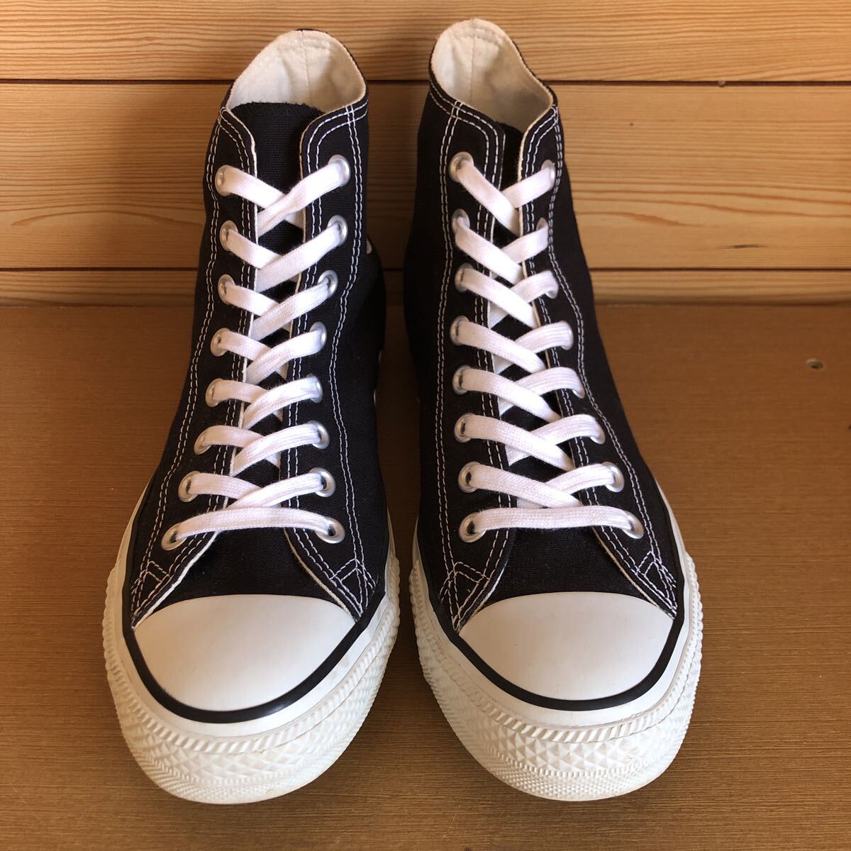CONVERSE コンバース オールスター ブラック ハイカット サイズ9インチ 27.5センチ中古品_画像1