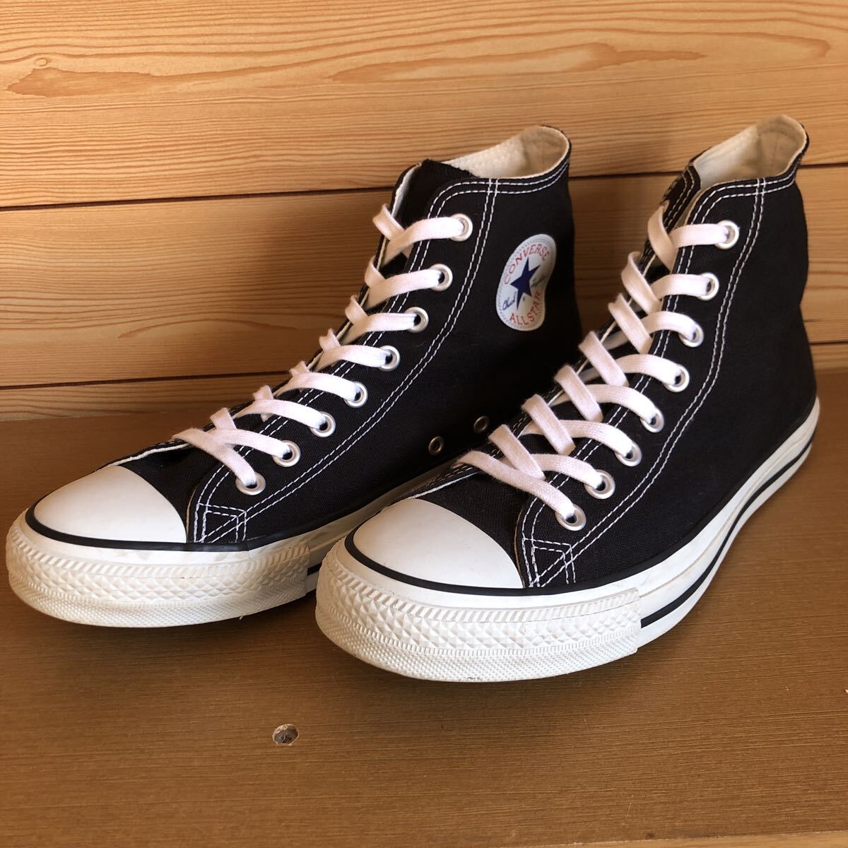 CONVERSE コンバース オールスター ブラック ハイカット サイズ9インチ 27.5センチ中古品_画像2