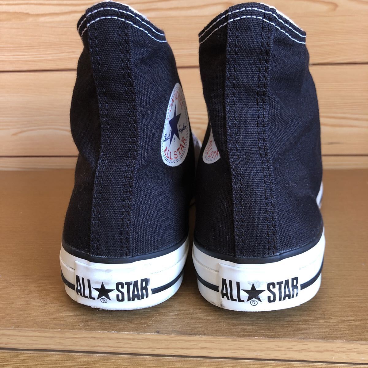 CONVERSE コンバース オールスター ブラック ハイカット サイズ9インチ 27.5センチ中古品_画像4