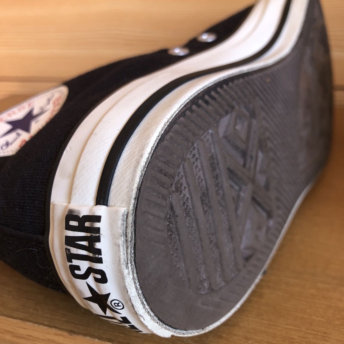 CONVERSE コンバース オールスター ブラック ハイカット サイズ9インチ 27.5センチ中古品_画像5