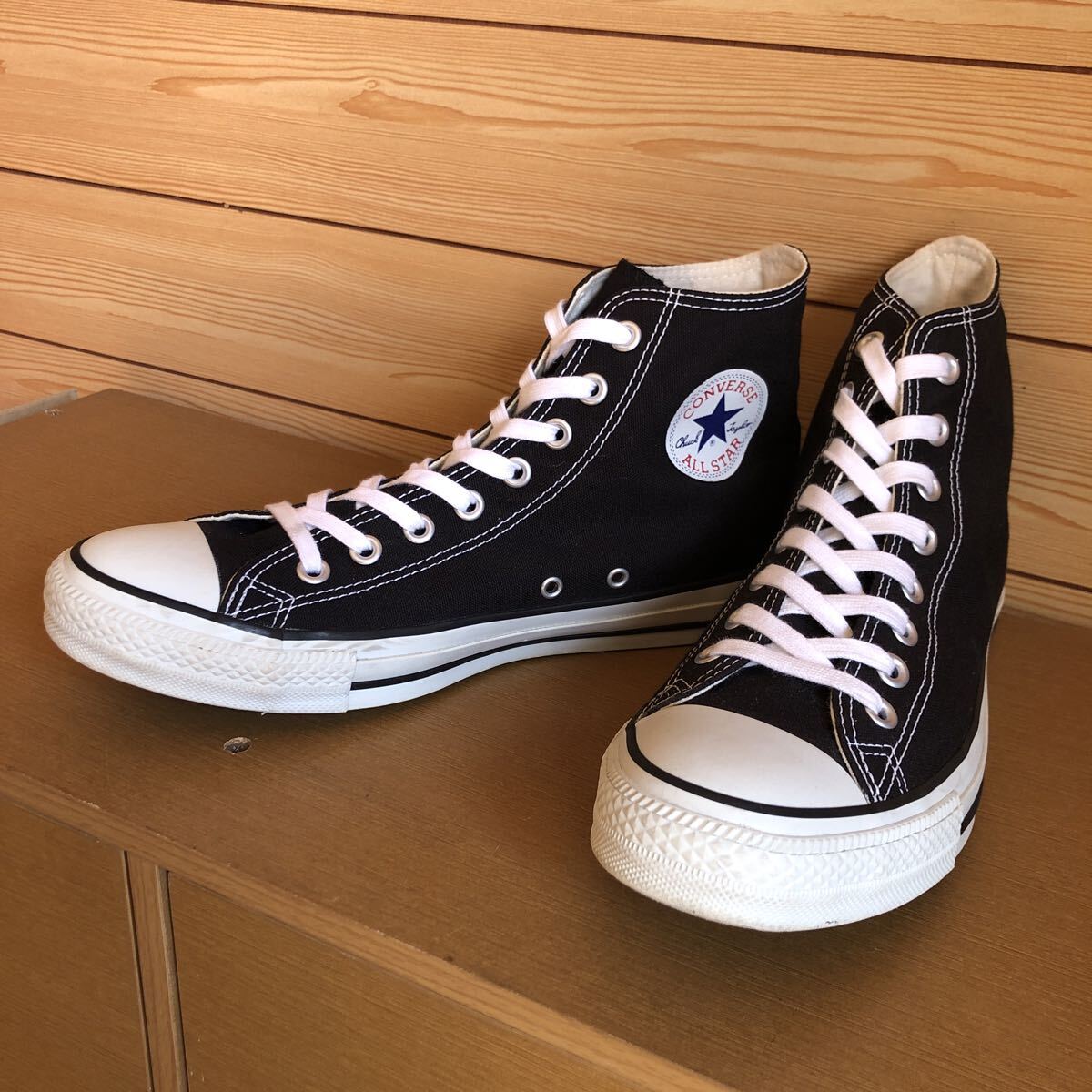 CONVERSE コンバース オールスター ブラック ハイカット サイズ9インチ 27.5センチ中古品_画像7