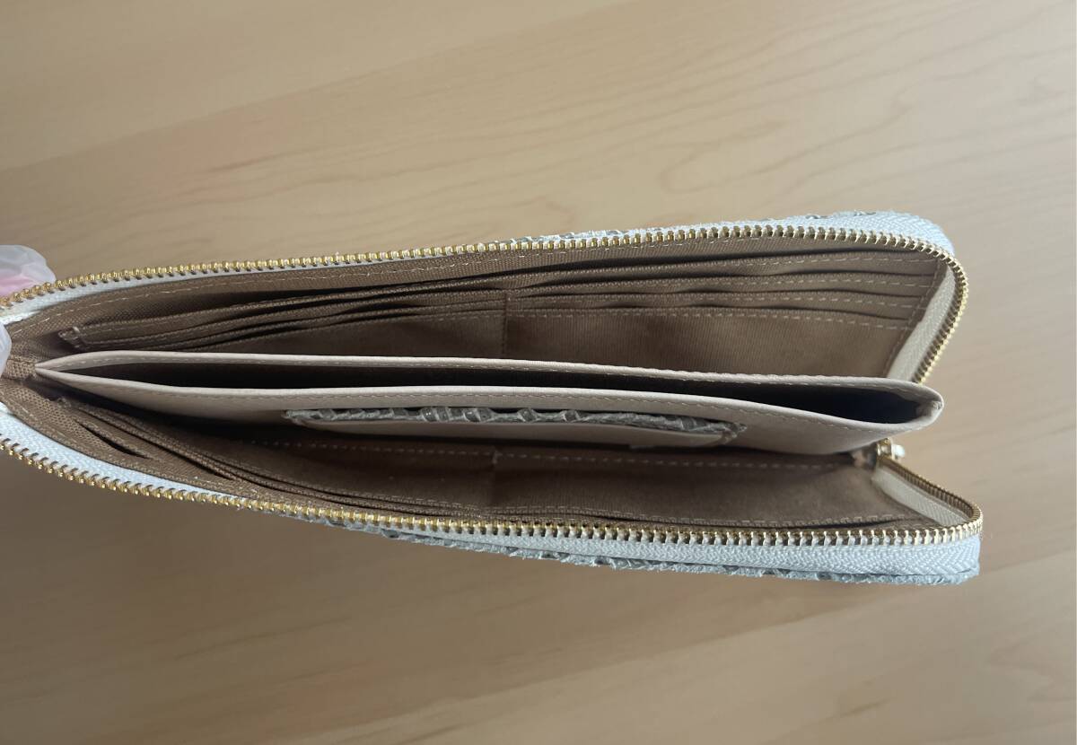 【匿名配送/送料無料】POMTATAポンタタラッカーピッグレザーメタリックロングウォレットPARMENT2SERIES軽量長財布L字ファスナー_画像7