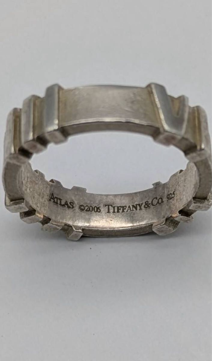 N【500円スタート】 Tiffany Co. ATLAS リング 925刻印あり ティファニー 指輪 アクセサリー シルバー TIFFANY アトラス_画像2