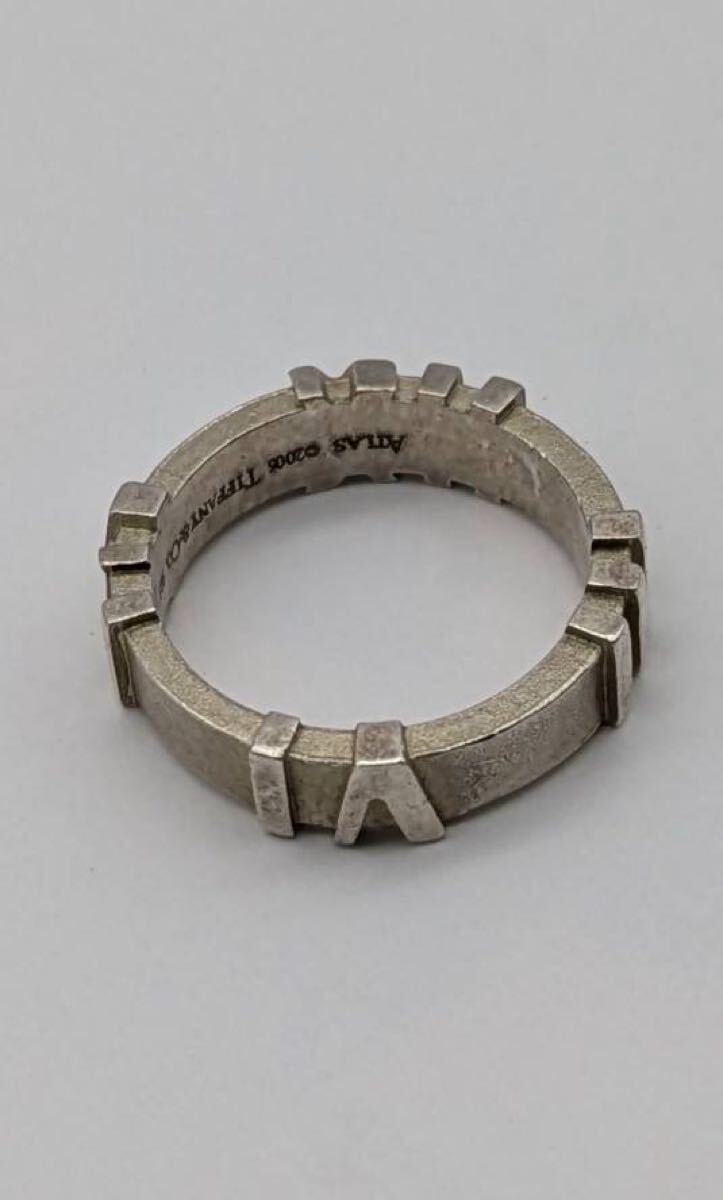 N【500円スタート】 Tiffany Co. ATLAS リング 925刻印あり ティファニー 指輪 アクセサリー シルバー TIFFANY アトラス_画像3