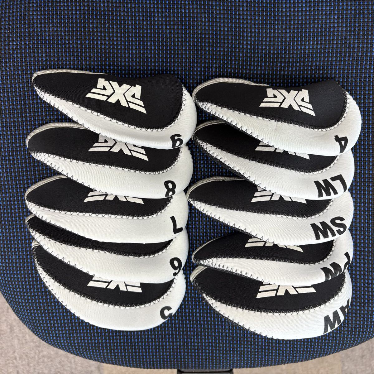 PXG アイアンカバー 黒 白_画像2