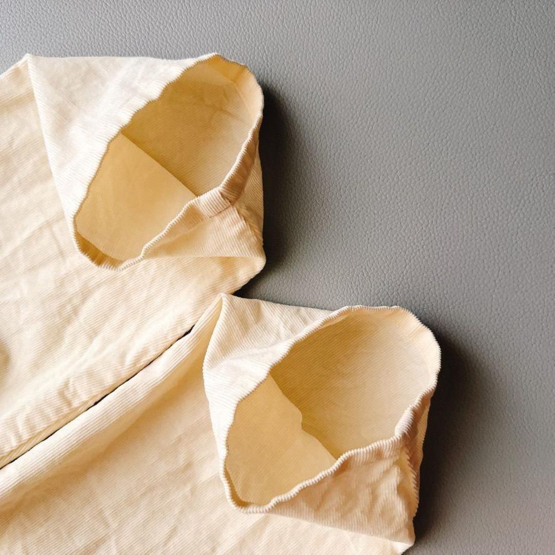 美品　mizuiro ind フーデッドロングコート ガウン　生成り 日本製_画像6