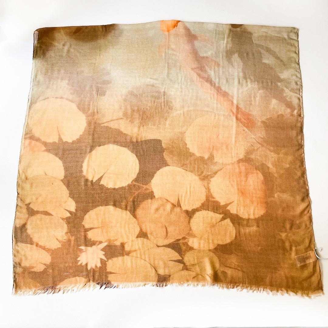 新品タグ付 イアパピヨネ 別注PYAAR 大判ストール 水彩柄 ピーアール_画像7