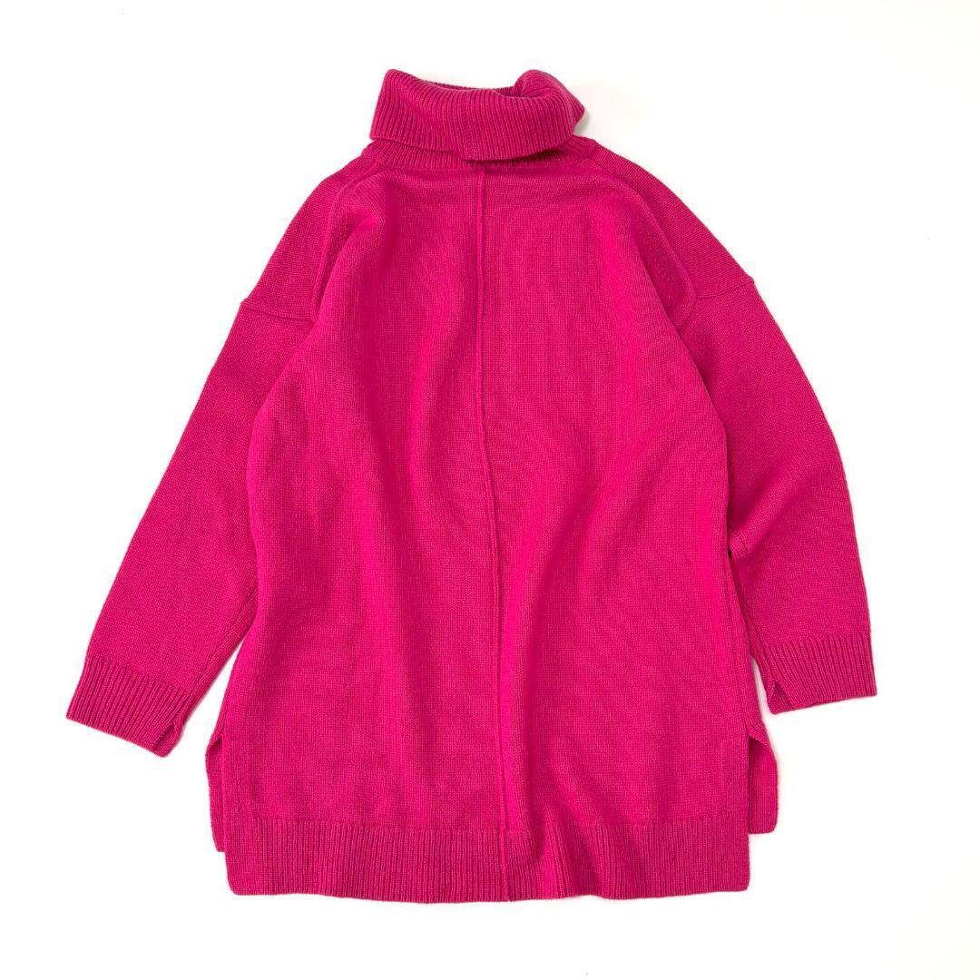 タグ付未使用・洗える　自由区　イタリア糸　カシミヤブレンドプルオーバーニット　M_画像2