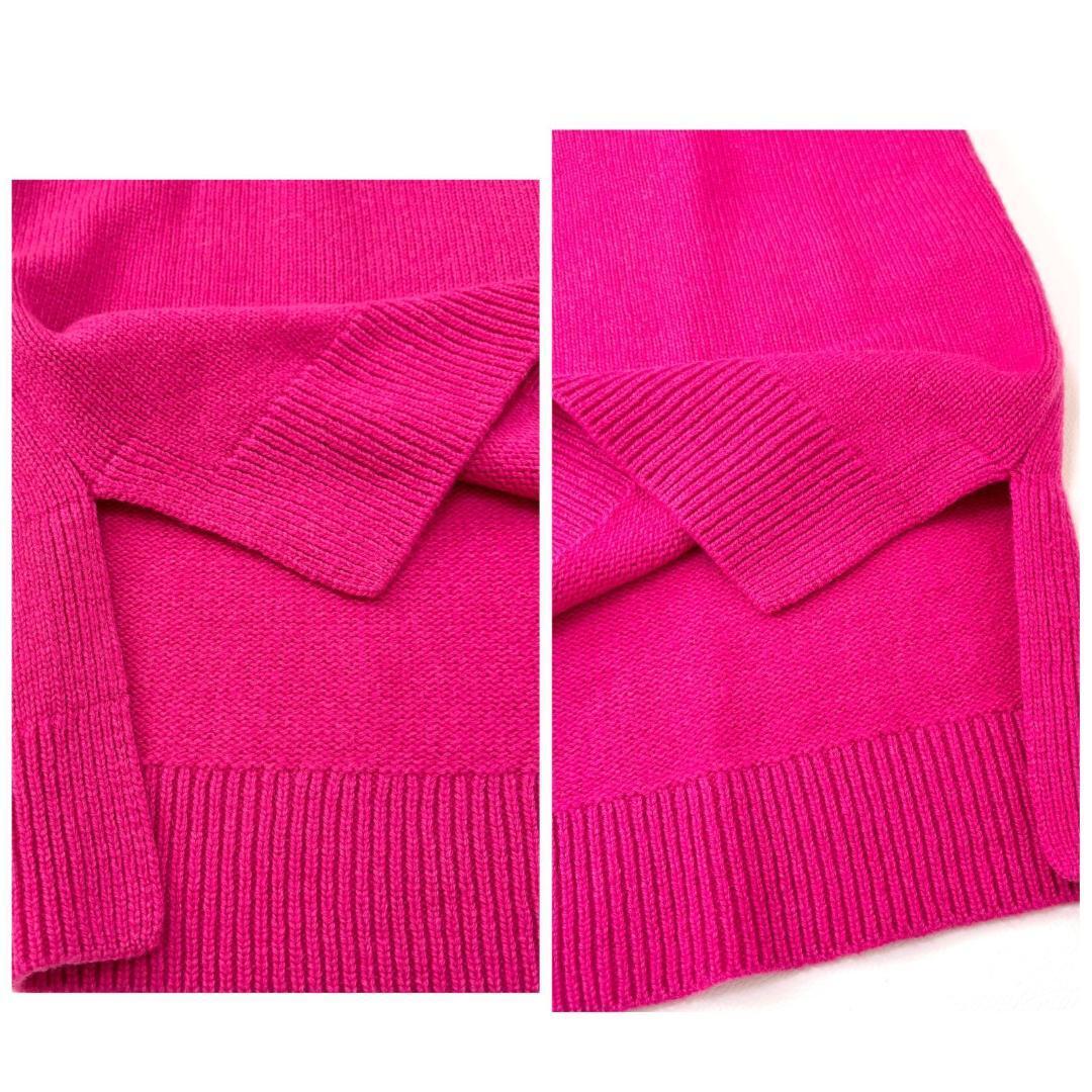 タグ付未使用・洗える　自由区　イタリア糸　カシミヤブレンドプルオーバーニット　M_画像9