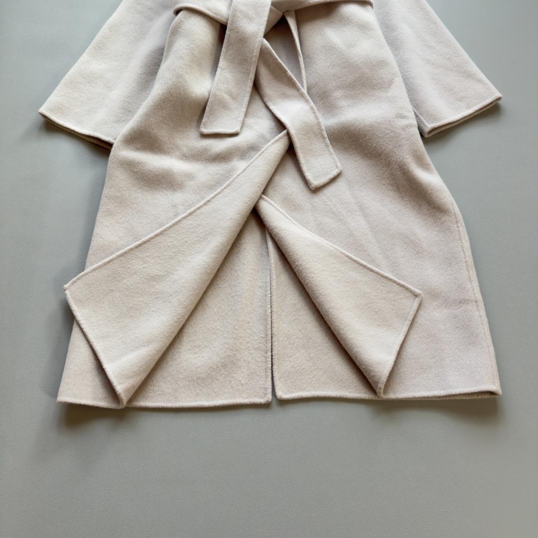 美品　N.O.R.C ノーカラー ロング ウールリバーコート ラベンダー　1_画像6