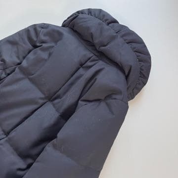 イネド　INED ダウンコート ネイビー　ショールカラー　軽量 暖かい　M 美品_画像7