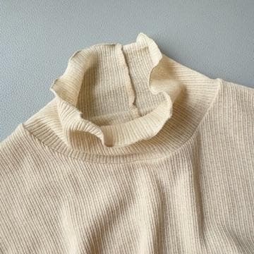 ロンハーマン　Ron Herman リブ ハイネック トップス　ベージュ　美品_画像5