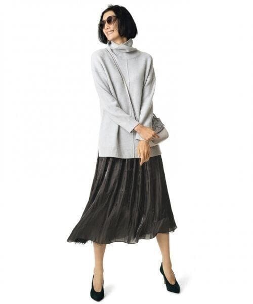 タグ付未使用・洗える　自由区　イタリア糸　カシミヤブレンドプルオーバーニット　M_画像3