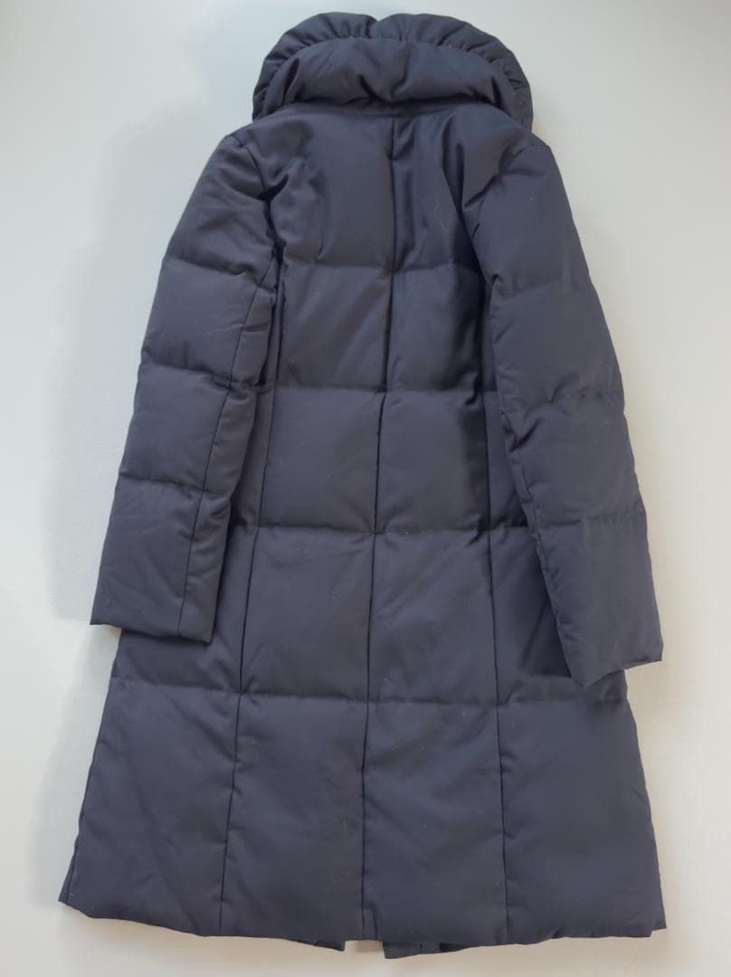 イネド　INED ダウンコート ネイビー　ショールカラー　軽量 暖かい　M 美品_画像8
