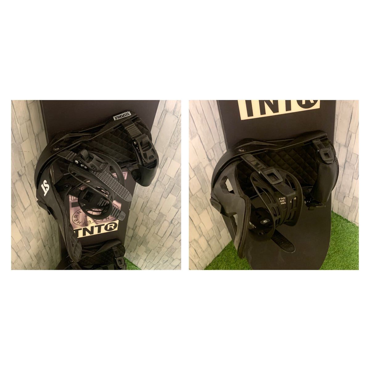 良品 FNTC TNT R 147cm グラトリ ロッカー スノーボード板 STEPCHILDビンディング付 豪華2点セット_画像8