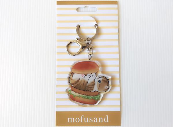  Taiwan ограничение быстрое решение! стандартный товар!!mof Sand mofusand креветка fly ... burger ..... кошка акрил брелок для ключа .. тоже 1 шт 