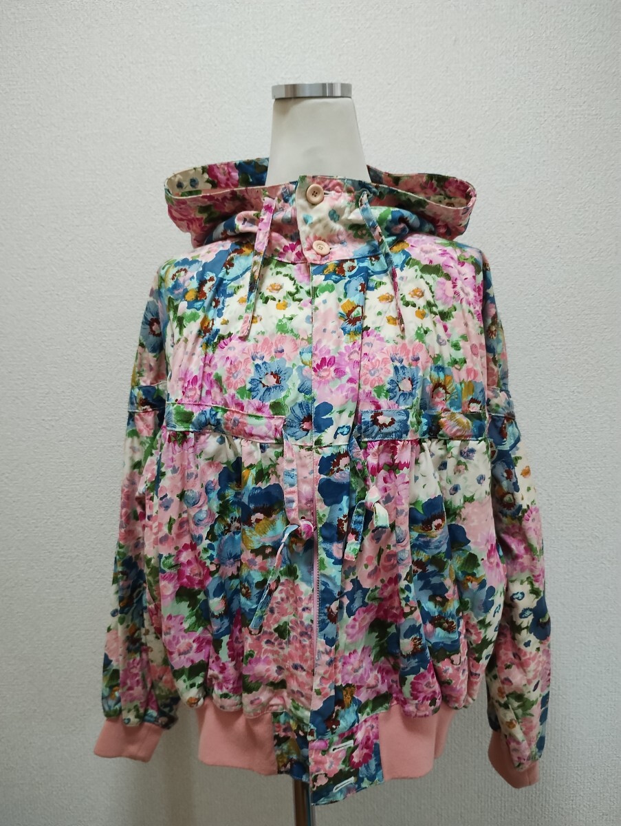 IS アイエス 花柄ブルゾン☆美品 激レア_画像1