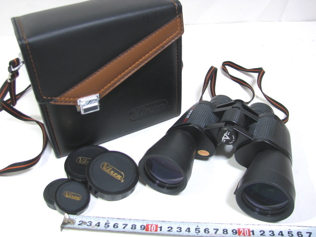 双眼鏡 美品 ビクセン Vixen ASCOT ZR TYPE 10X50 WIDE FULLY MULTI B4 ケース付 日本製_画像1