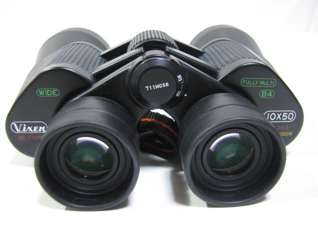双眼鏡 美品 ビクセン Vixen ASCOT ZR TYPE 10X50 WIDE FULLY MULTI B4 ケース付 日本製_画像5