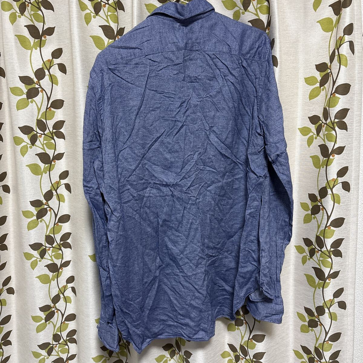 ships シップス ライトブルー 長袖シャツ L_画像2