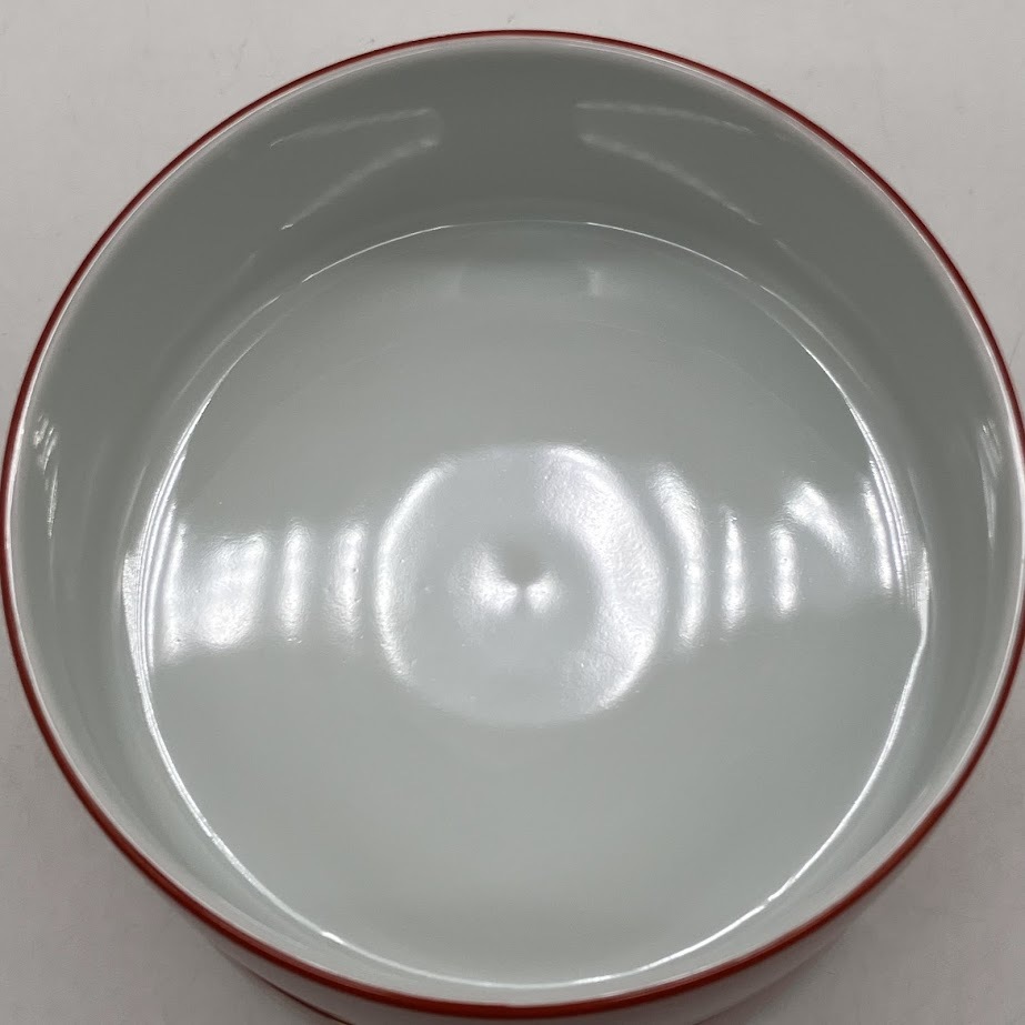 ★sz3334 たち吉 二段重 蓋付き 陶器 丸重 花模様 橘吉 重箱 二段中鉢 2段 お正月 おせち 菓子入れ 和食器★_画像3