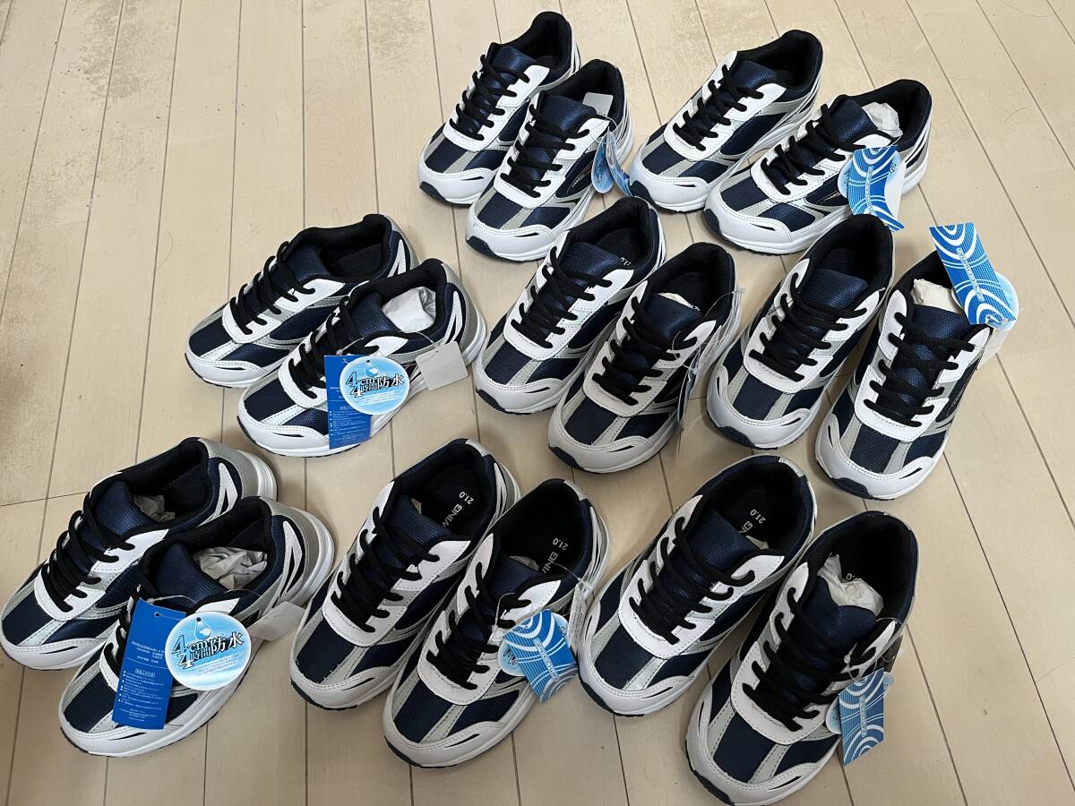  ребенок обувь 21cm SPEED WING*4cm4 час водонепроницаемый шнурок спортивная обувь темно-синий 8 пара совместно 