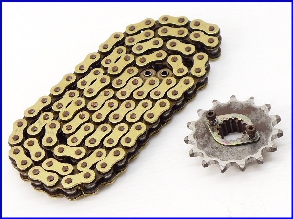 《W3》良品♪900SS ゲイルスピード Type-R アルミ鍛造ホイール 前後set♪RK ゴールドチェーン&スプロケット付♪7,000km♪900SL/M900♪_画像10