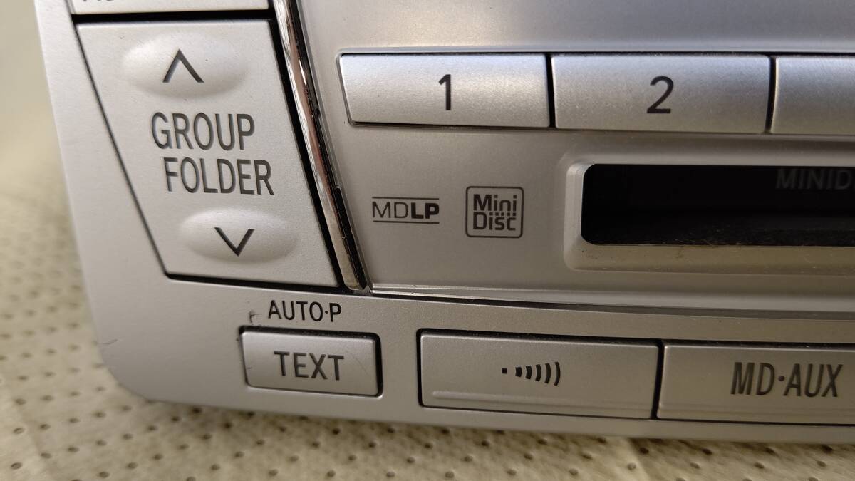 トヨタ純正 2DINデッキ CD MD AUX ラジオチューナー MCT-W58 中古 ジャンク_画像5