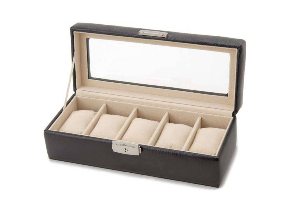 ロイヤルハウゼン 牛革製時計ケース（5本用） 189994_画像2