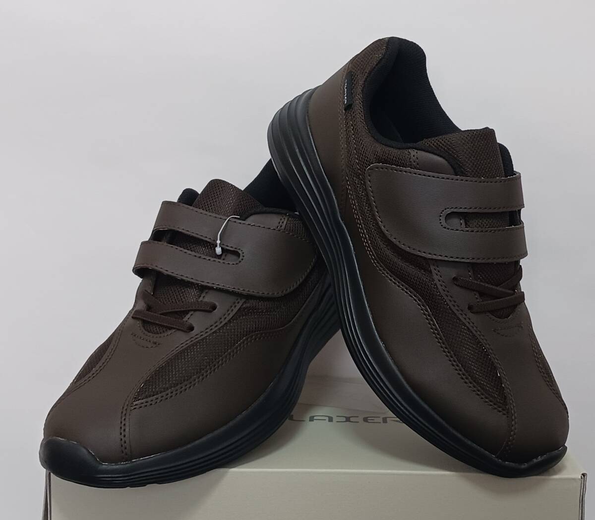 アサヒ軽量メンズウォーキングRELAXER（リラクサー）012ブラウン26.5㎝_画像2