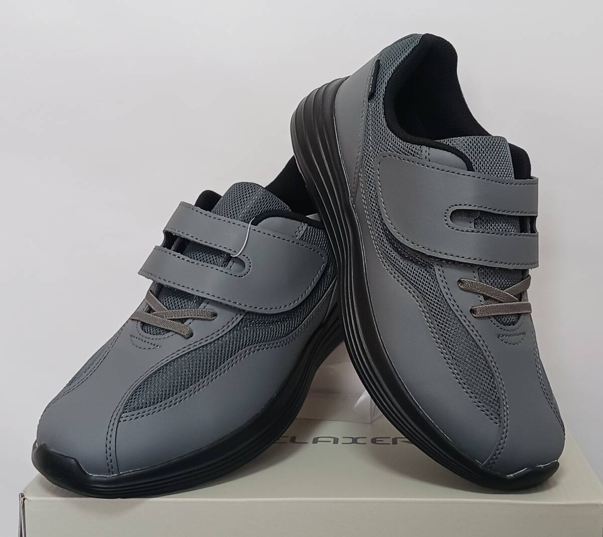 アサヒ軽量メンズウォーキングRELAXER（リラクサー）012グレー 26.5㎝_画像2