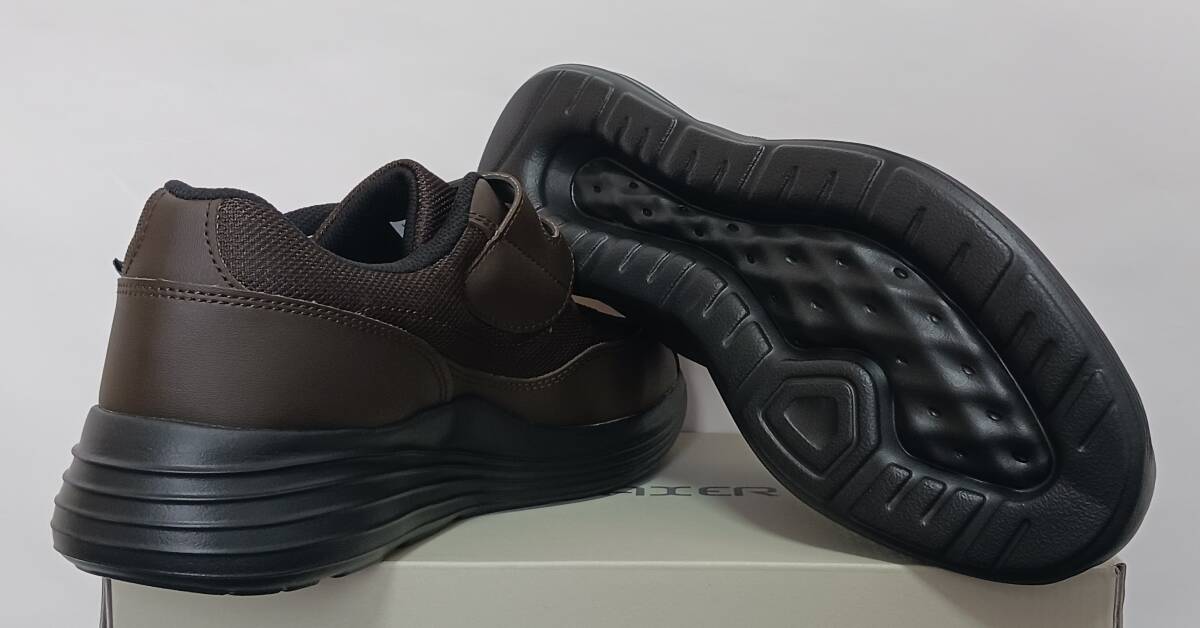 アサヒ軽量メンズウォーキングRELAXER（リラクサー）012ブラウン26.5㎝_画像3
