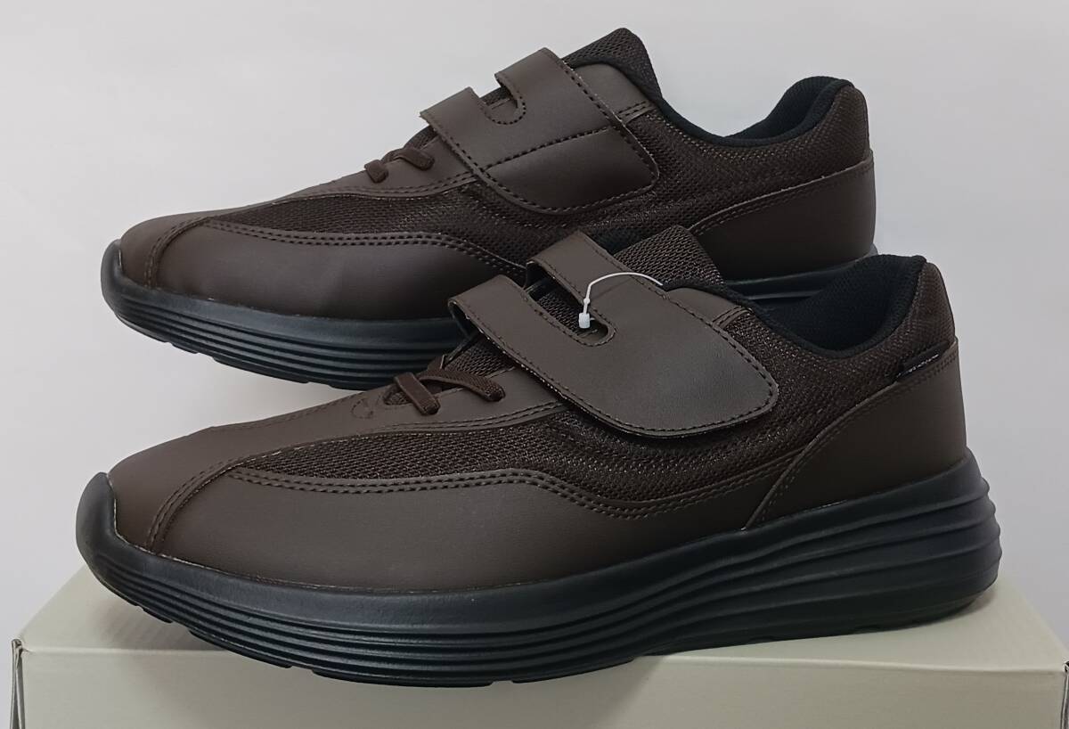 アサヒ軽量メンズウォーキングRELAXER（リラクサー）012ブラウン26.5㎝_画像1