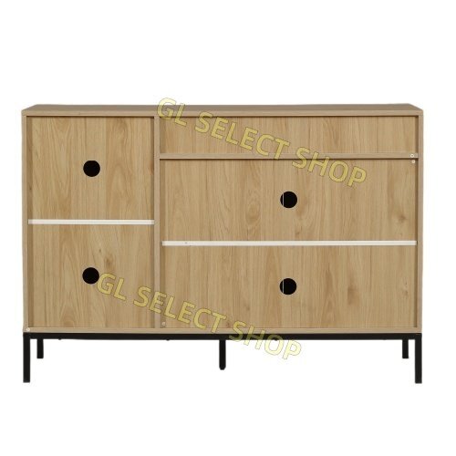 [ ширина 118cm] шкаф из дерева с ножками место хранения полки буфет выдвижной ящик имеется обе открытие дверь имеется полка большая вместимость место хранения шкаф код дыра ТВ-тумба 