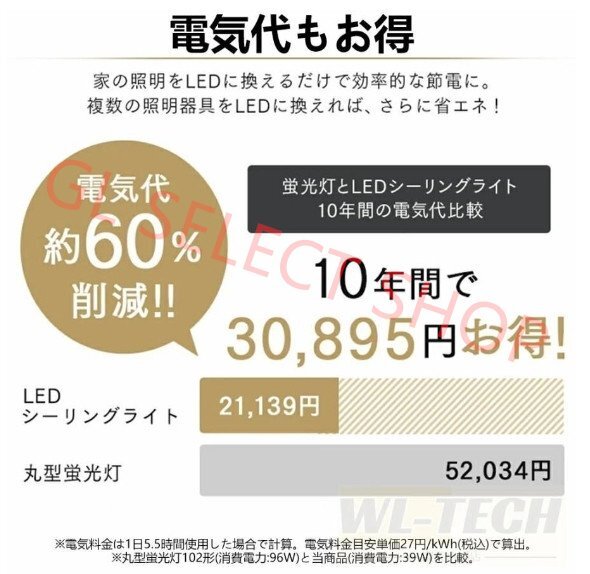シーリングファンライト 8-12畳 LED天井ファンライト 静音 ファン付きシーリングライト 天井照明 照明器具 天井扇風機 和室 居間 省エネ_画像5