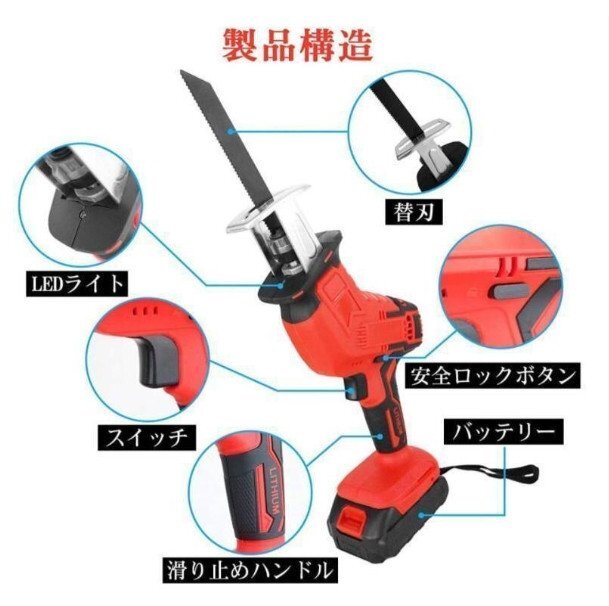  электрический пила поршневой двигатель so- заряжающийся беспроводной 36V бесступенчатая коробка передач безопасность блокировка кнопка металл разрез деревообработка разрез садовое дерево обрезка место хранения с футляром (A123)
