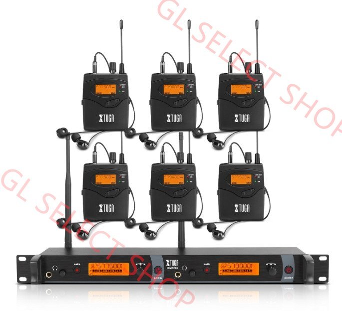  беспроводной in year монитор система, беспроводной IEM система слуховай аппарат наушники,UHF FM а также 100m. отправка растояние (A1211)