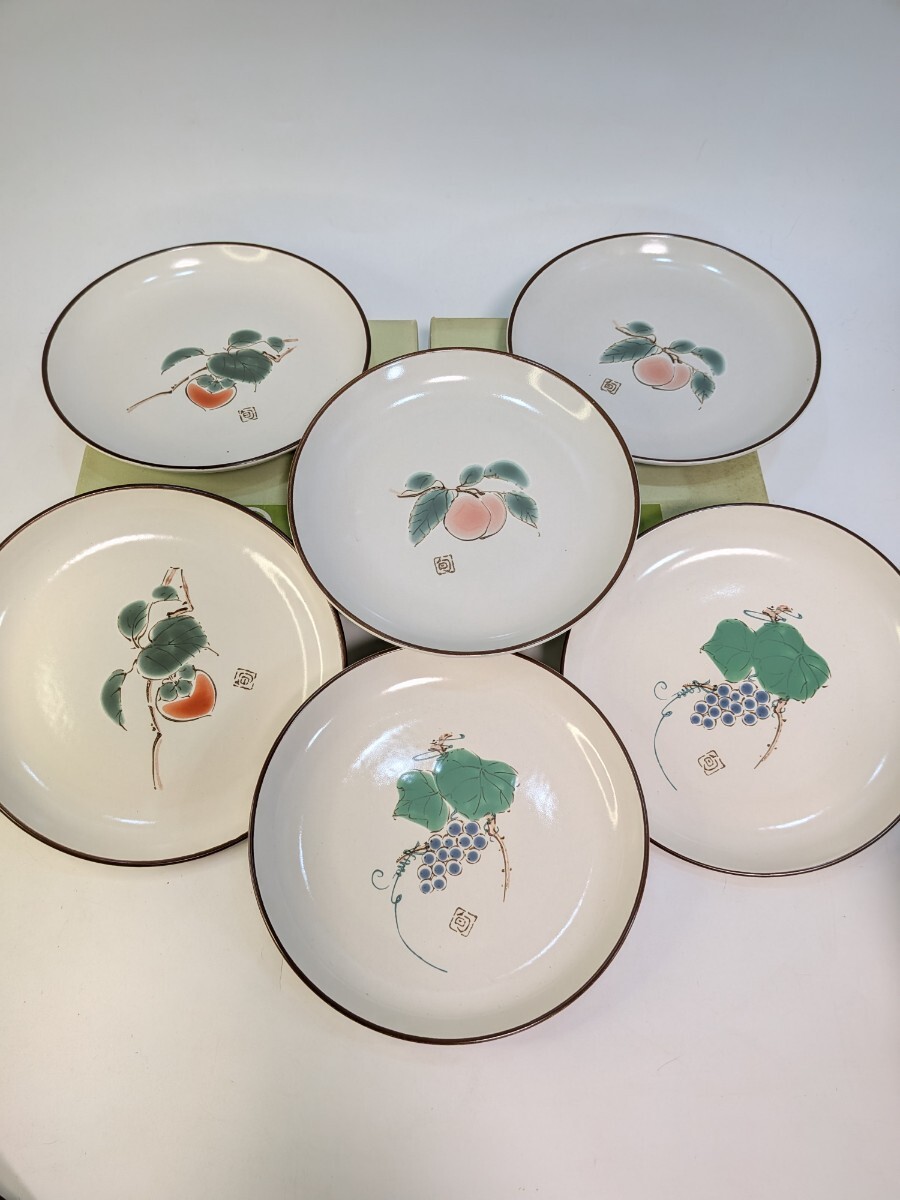 新品　未使用　たち吉 和食器 中皿 食器　6枚　_画像1