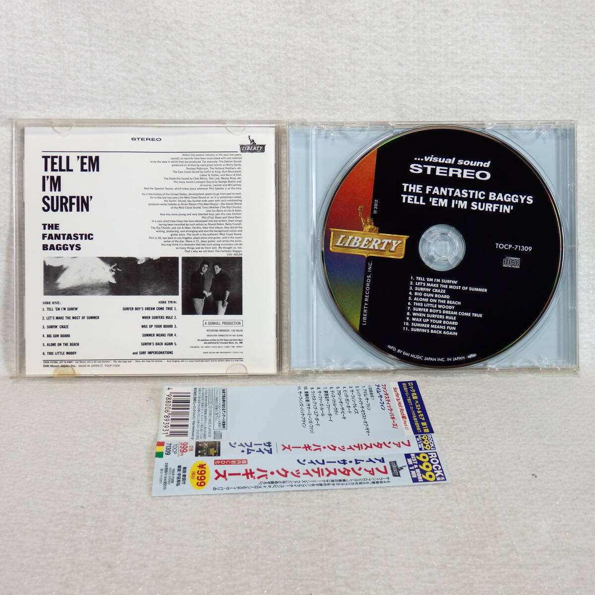 ＜新品同様＞　ファンタスティック・バギーズ　　/　アイム・サーフィン　　帯付　　国内正規セル版　_画像3