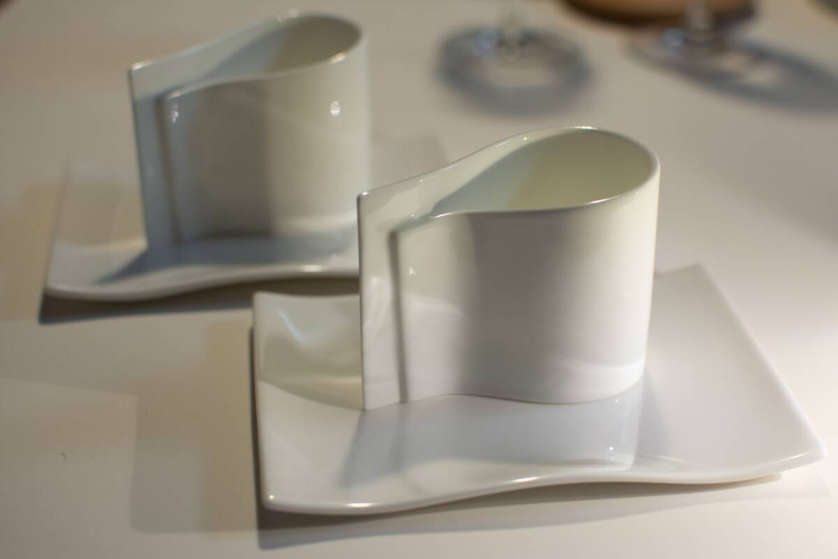 アレッシィ　ALESSI　デミタスカップ　ペアセット　エスプレッソ　コーヒーカップ　美品_画像1