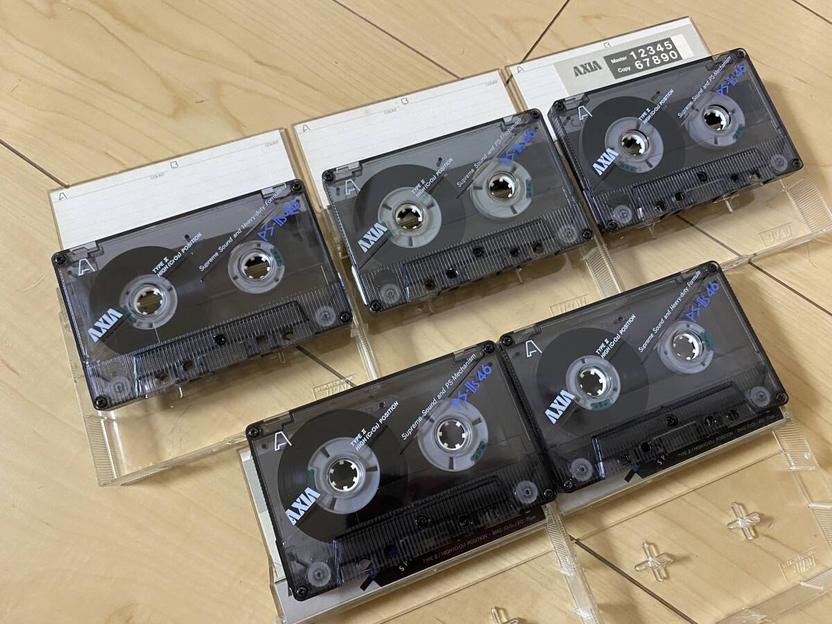 AXIA PS-Ⅱs 46 PS-Ⅱs 50 PS-Ⅱs 74 カセットテープ まとめ10本セット 中古現状_画像2