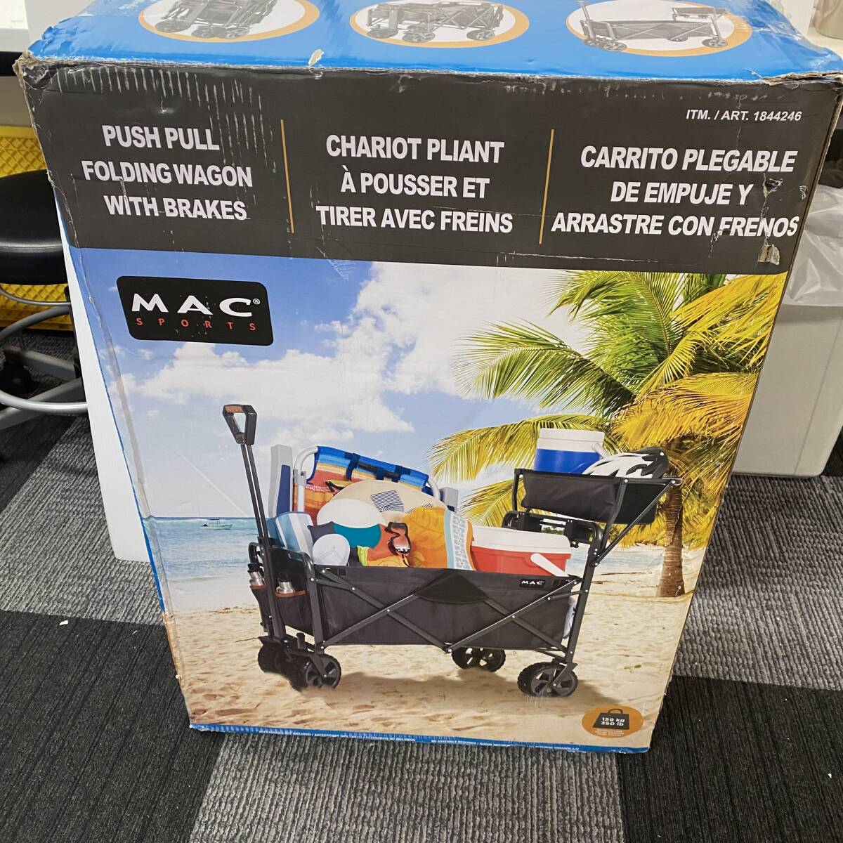 C240 MAC SPORTS PUSH POLL FOLDING WAGON 折り畳み式ワゴン_画像9