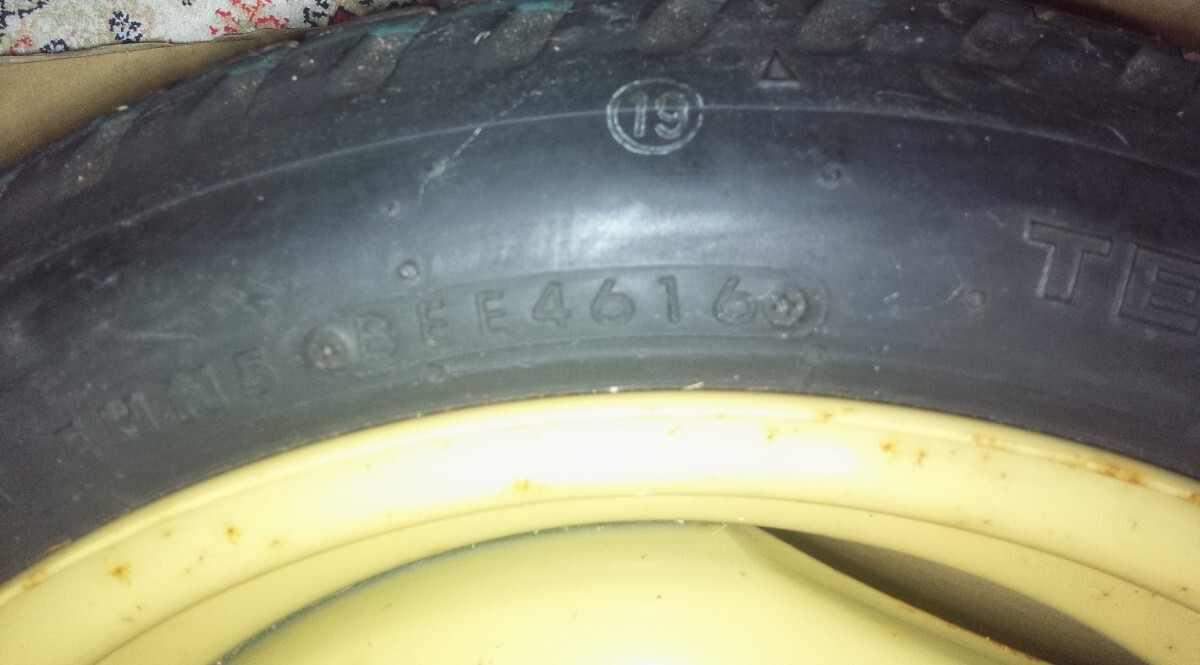 [ без пробега ] новый товар Suzuki оригинальный DA17V Every van DA17W Every Wagon запасное колесо T125/70D14 93M доставка на дом класть распределение возможность p