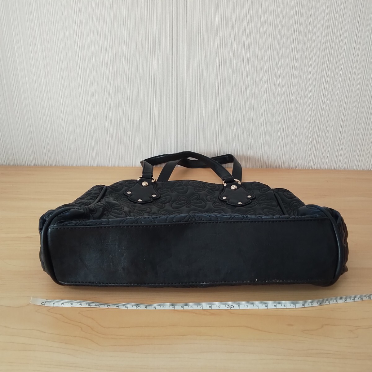 アナスイ トートバッグ　 ブラック　 ショルダーバッグ　 ANNA SUI　K−55_画像7