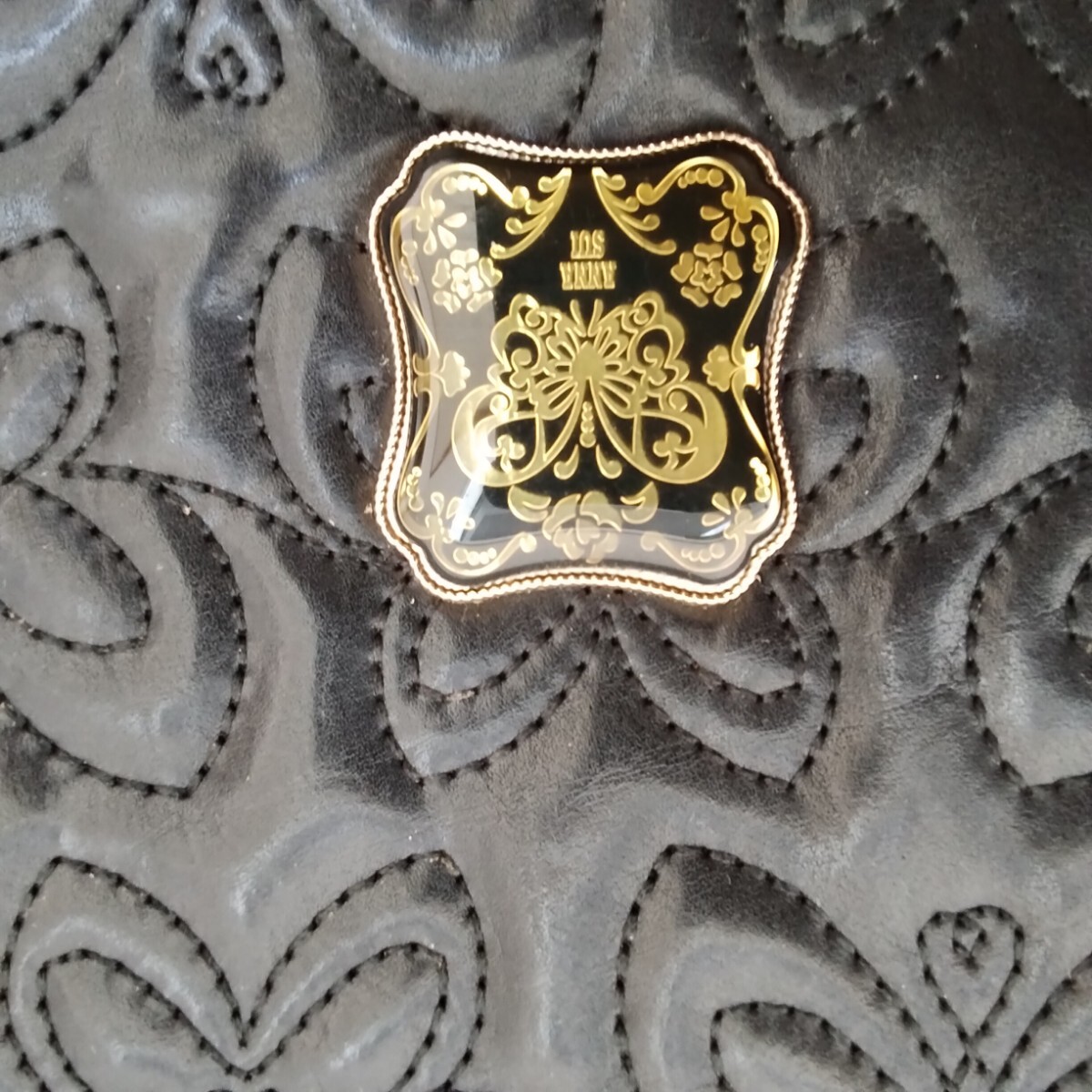 アナスイ トートバッグ　 ブラック　 ショルダーバッグ　 ANNA SUI　K−55_画像8