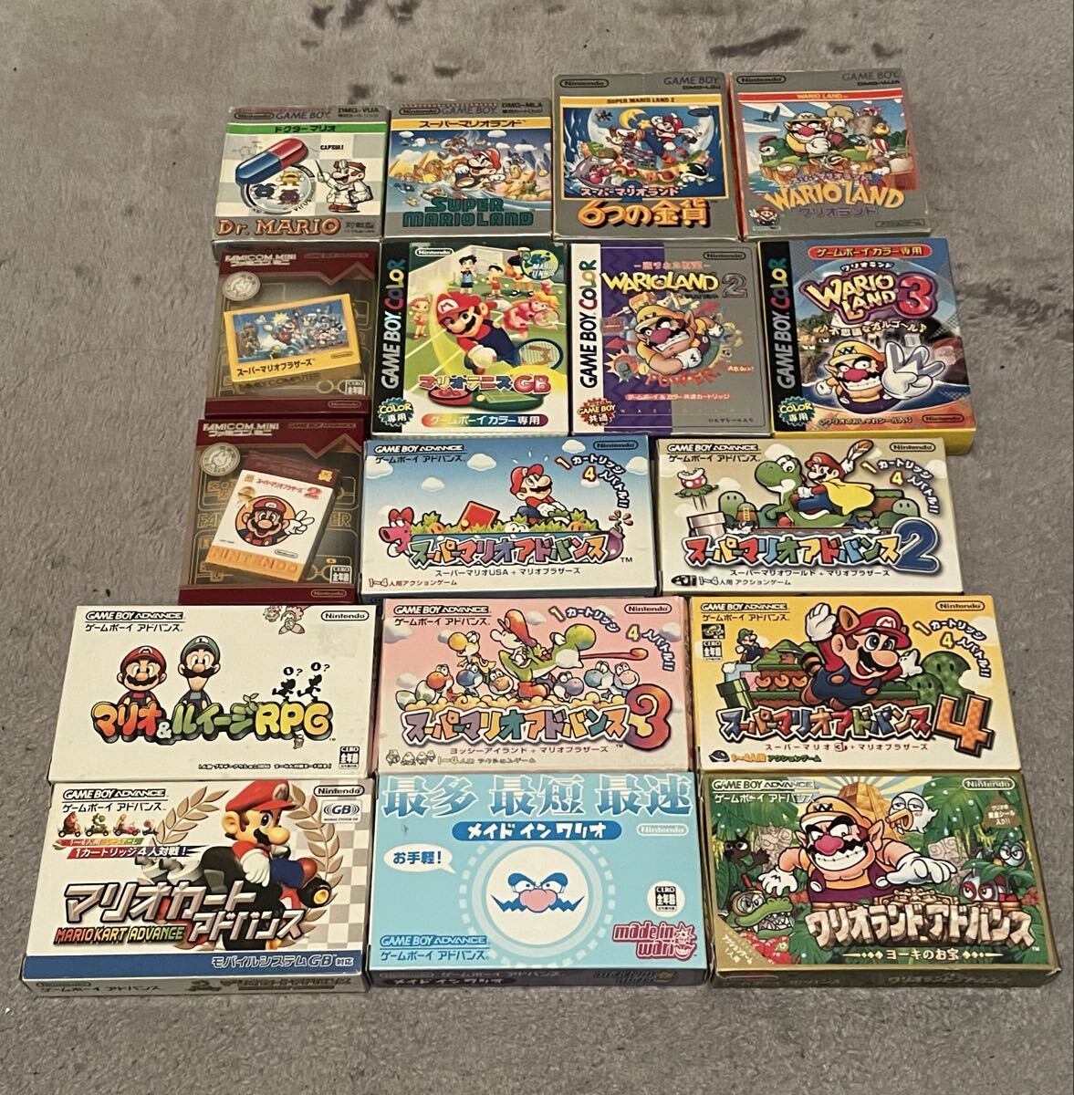 ゲームボーイアドバンス ゲームボーイ マリオ ワリオ　まとめ売り_画像1