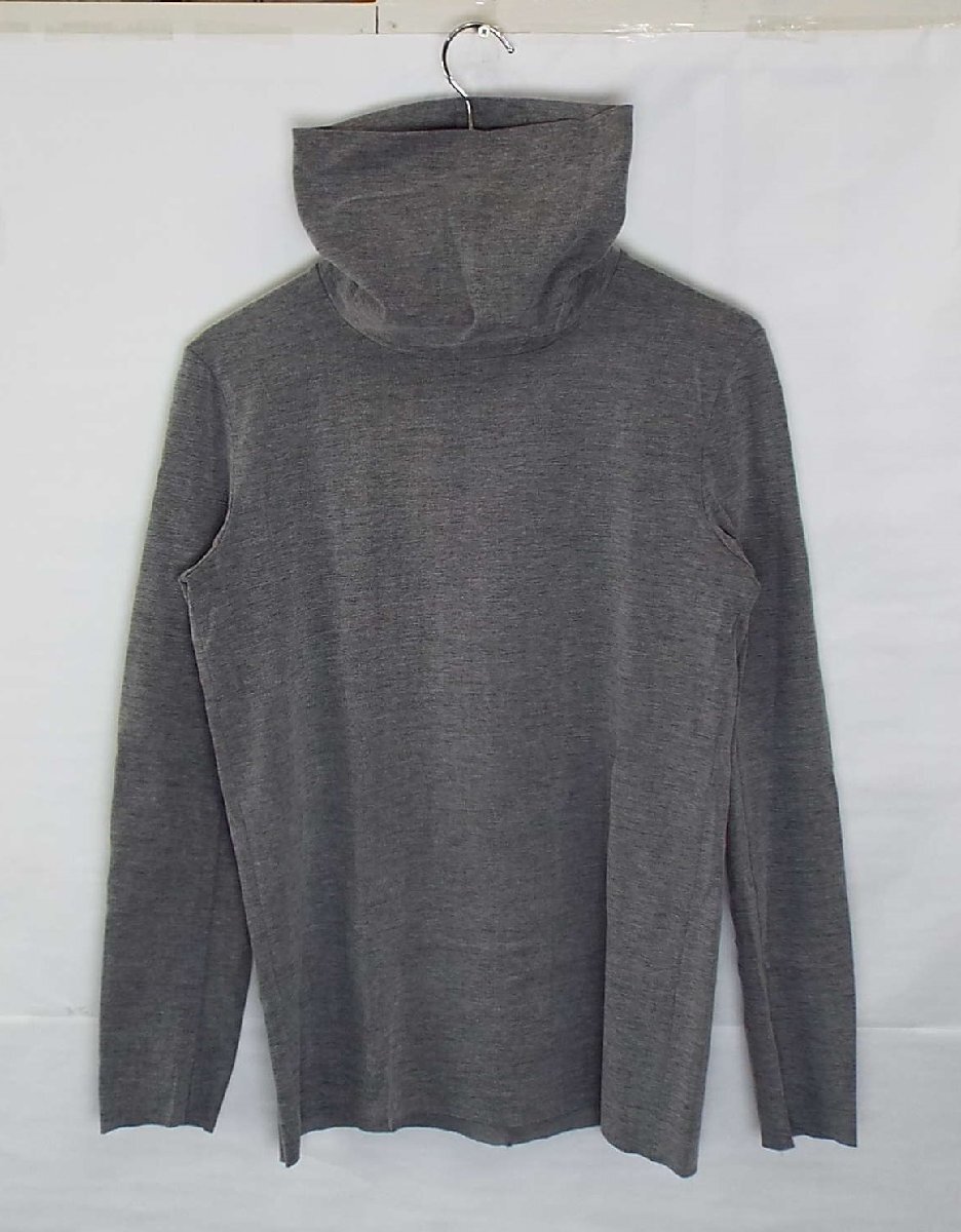 R378〇KAZUYUKI KUMAGAI ATTACHMENT/カズユキクマガイアタッチメント ロングスリーブTシャツ ロンT タートルネック 切りっぱなし グレー 1_画像1