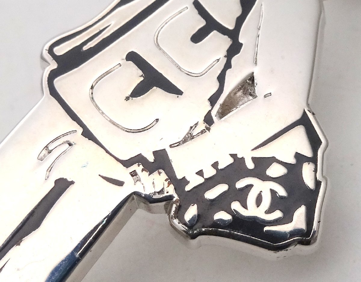 CHANEL Chanel 03P здесь mado moa zeru здесь Mark брошь серебристый цвет значок булавка z аксессуары декортивный элемент бренд 1 иен ~ T0465